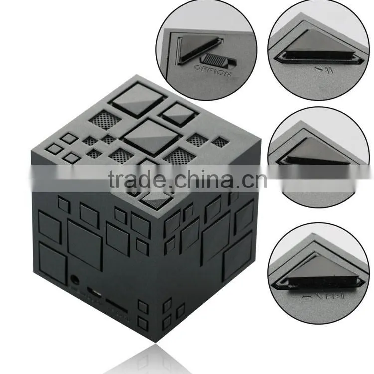 2016 New portable bluetooth speaker stereo muisc mini Bluetooth speaker with LED lights support TF FM