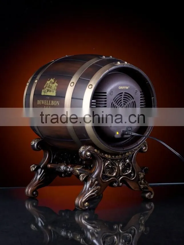 portable new style wooden barrel drinks dispenser