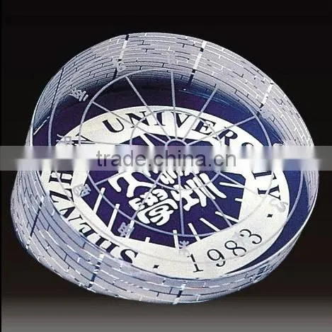2016 Hot innovative design product beautiful and clear crystal paperweight