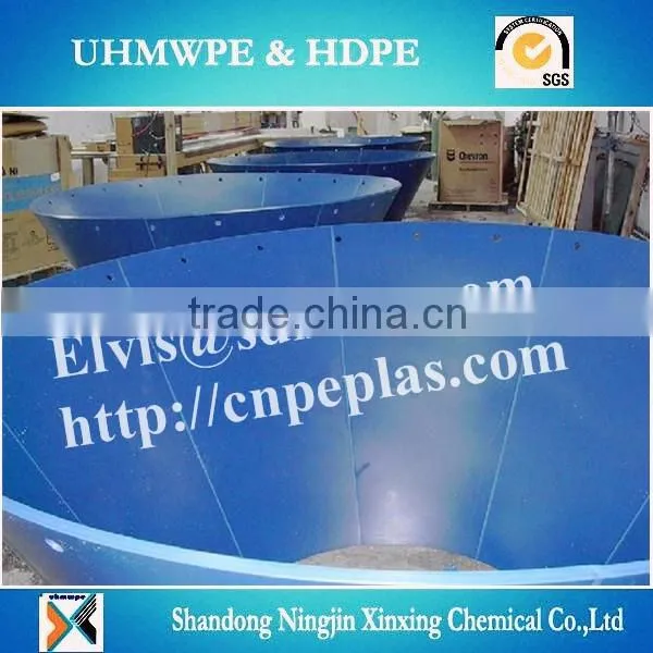 uhmwpe plastic hopper liner/polyethylene liner/wear-resisting liners