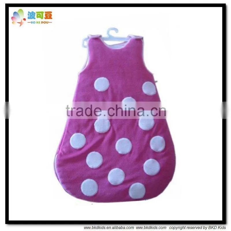 BKD 2015 spot printed baby fleece sleeping bags