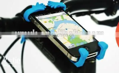 V tie silicone mobil phone holder