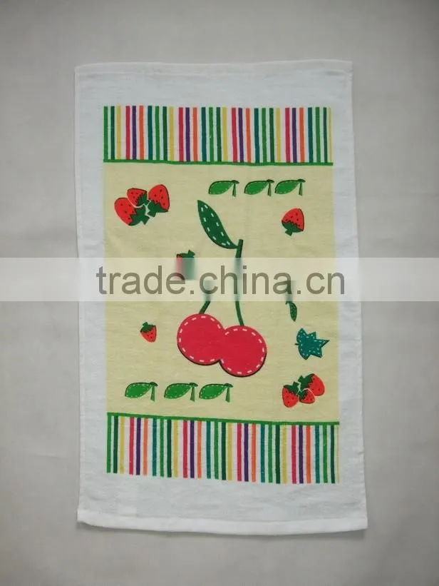 cotton print tea towel kitchen hand towel fabric wholesale made in China