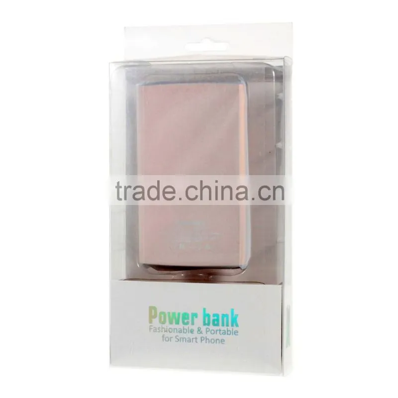 6000mAh Metal Power Bank Charger Dual USB Output Shake Control for iPhone/for Samsung/for Sony/for HTC/for Xiaomi