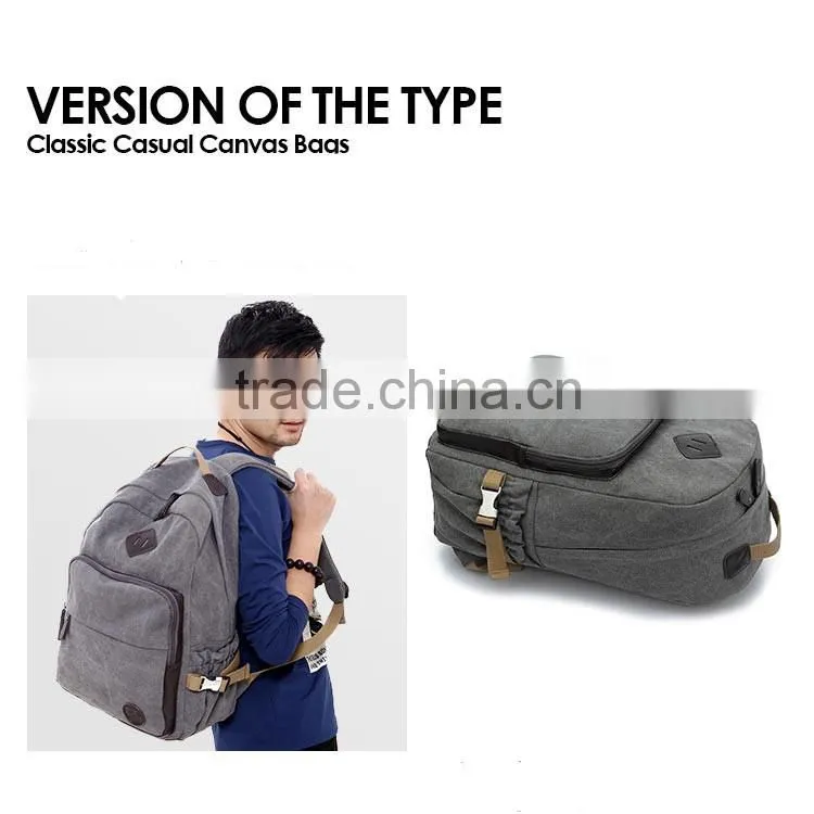 2015 Design Canvas Backpack Fashion School bags