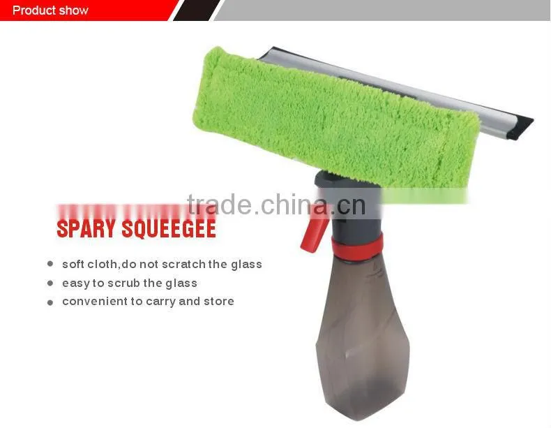 China BSCI green spraying microfiber window squeegee