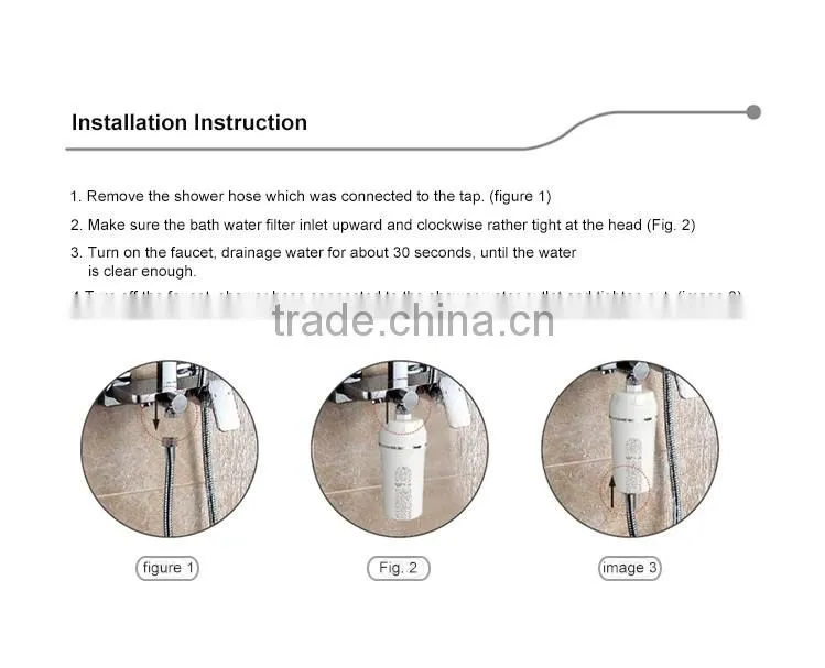 Wholesale colorful ABS finish shower filter