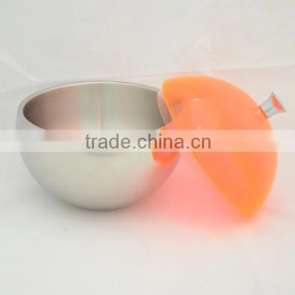 Stainless Steel Rice Bowl With Colorful Lid