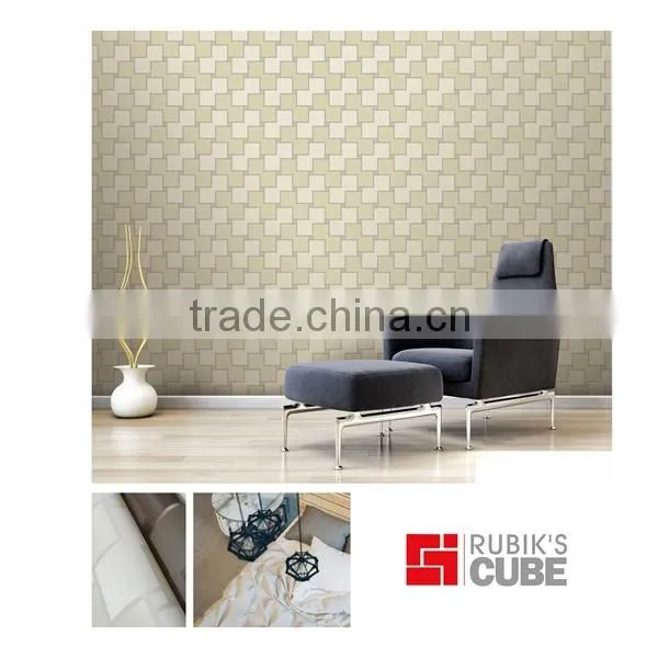 popular mordern pvc vinly wallpaper with abstract painting