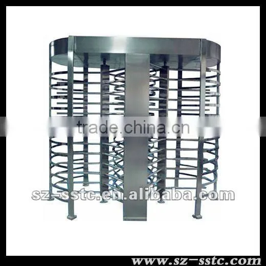 304 Stainless steel half height manual turnstile, baffle gate turnstile