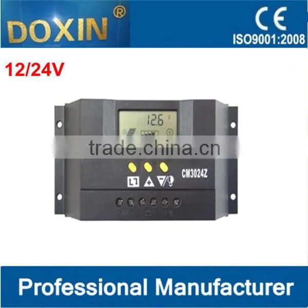 PWM DC12V/24V 10A Solar charge controller with USB port