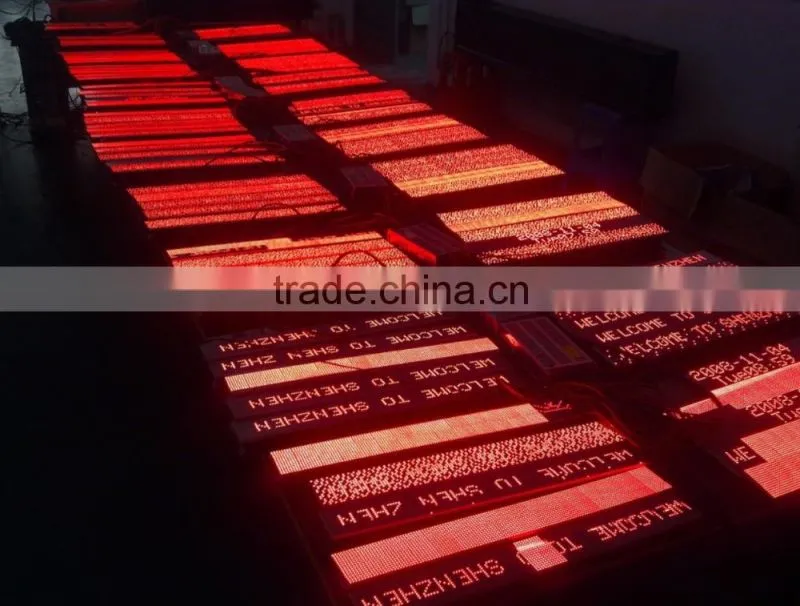 Indoor & Outdoor using for shop or hotel Best-seller show Blue 7*80 led display advertising car