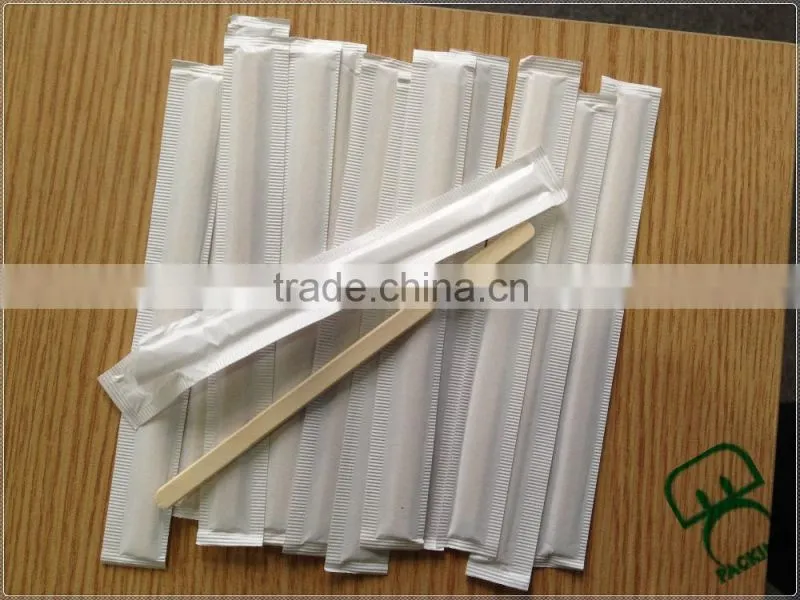 Paper Wrapping Wooden BirchTea Stick Stick for Stirring Coffee
