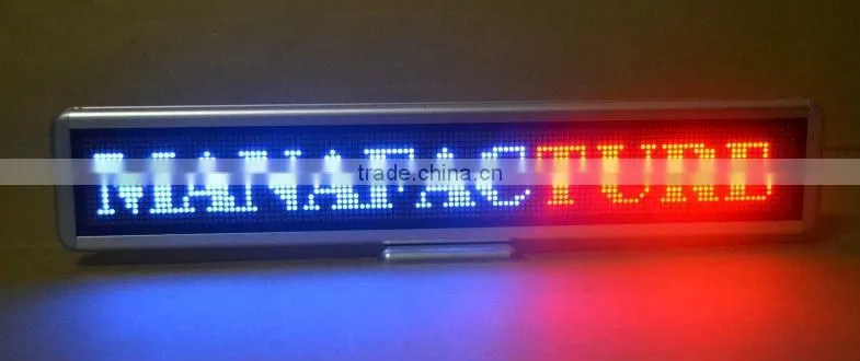 Sinoela rechargable programmable LED name tag, LED mini badge, LED name badge