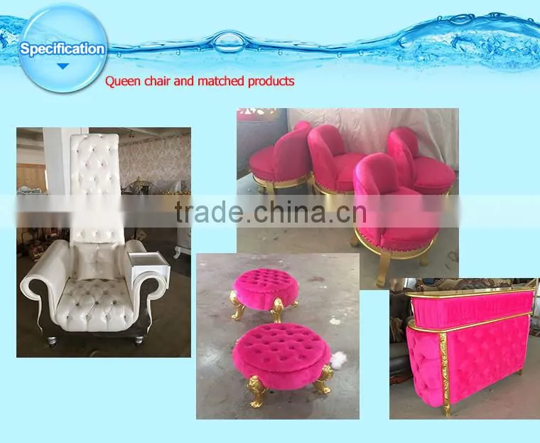 high back pedicure chairs, pink queen pedicure spa chair for sales