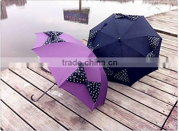 Butterfly knot Ladies Umbrella,solar umbrella for fashion