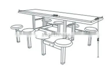 Colorful School furniture School Canteen Furniture