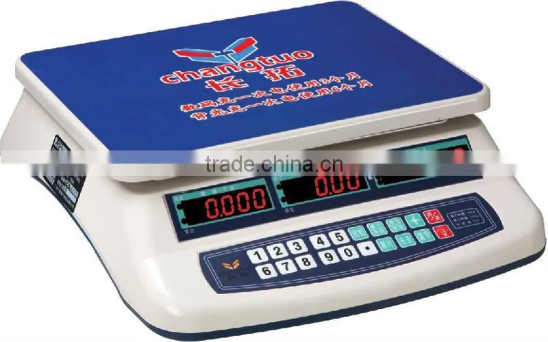 electronic price computing scale 30kg,digital price scale electronic bench scale with steel pan