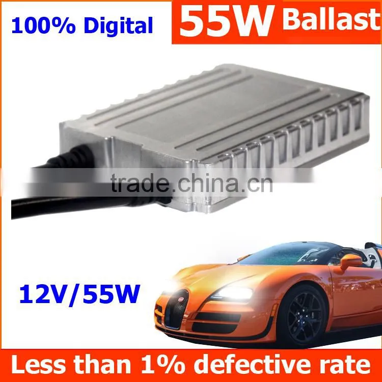 Factory wholesale aftermarket car parts tuning parts blocks ignition AC HID ballast 12V 55W, Less than 1% defective rate