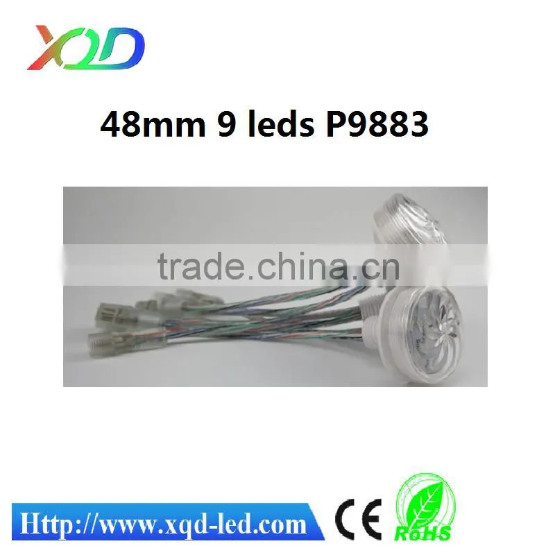 auto controller led point light 8205ic pixels 48mm 6leds smd 5050 rgb chip
