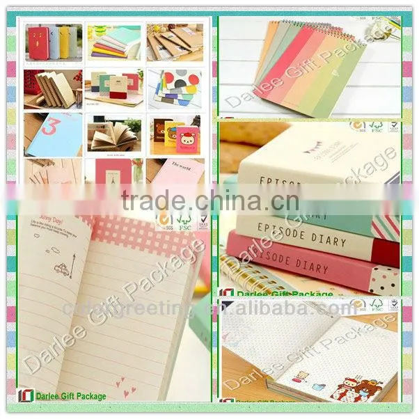 high quality hardcover school leather notebook