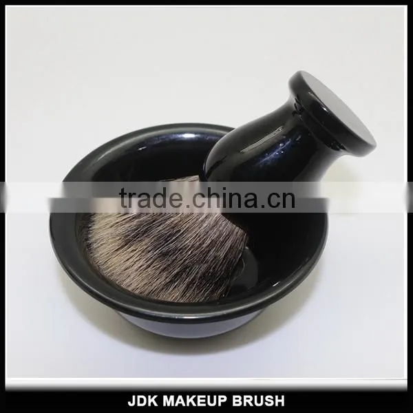 Perfect holy black shaving brush, custom logo metal shaving brush in black hair