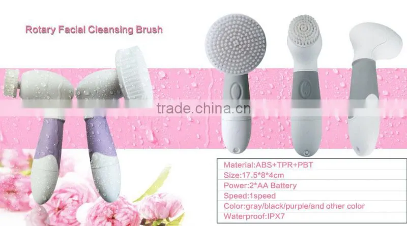 Factory Directly sale portable handy electric soft massage facial brush , cleansing body & face brush