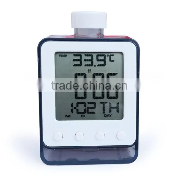 Travel Eco-Friendly Water Powered Alarm Clock