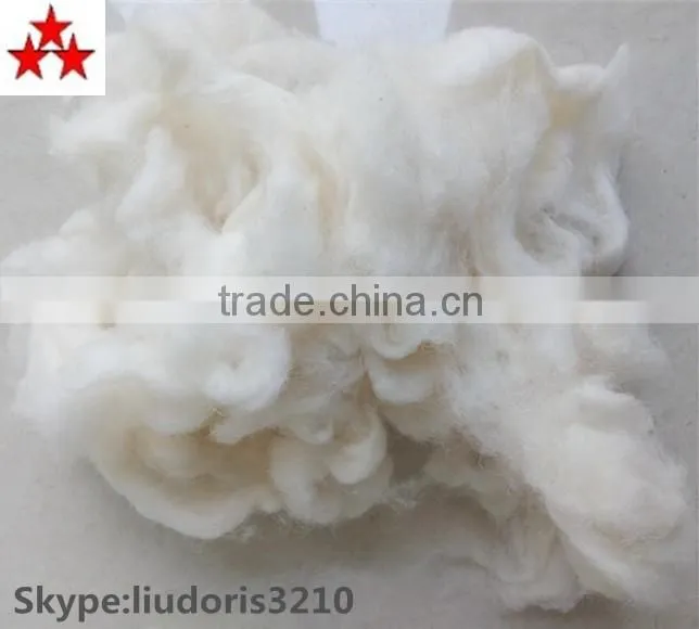 2016 spring bleached wool noils for felt& filled 27-28mic