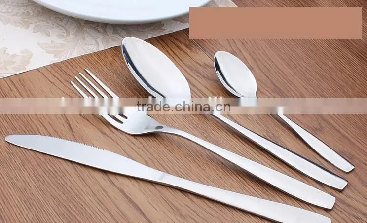 LDX007 good quality flatware stainless knife and pork set wholesale