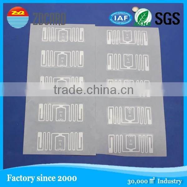 UHF 860-925 MHz 9640 ISO-18000-6C(EPC G2) Adhesive Sticker Tag Label Wet Inlay