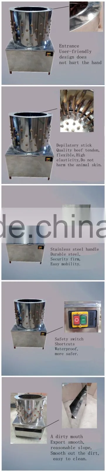 Chicken Feet Price Chicken Feather Cleaning Machine/Small Poultry Plucker