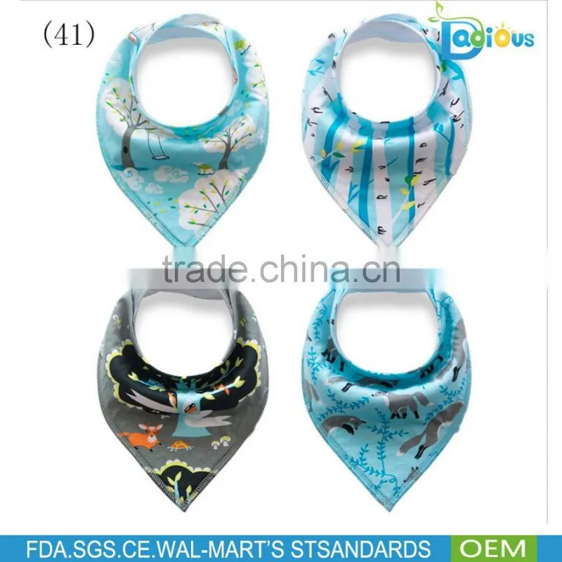 wholesale Best quality Bandana Drool Cotton Teething Baby Bibs