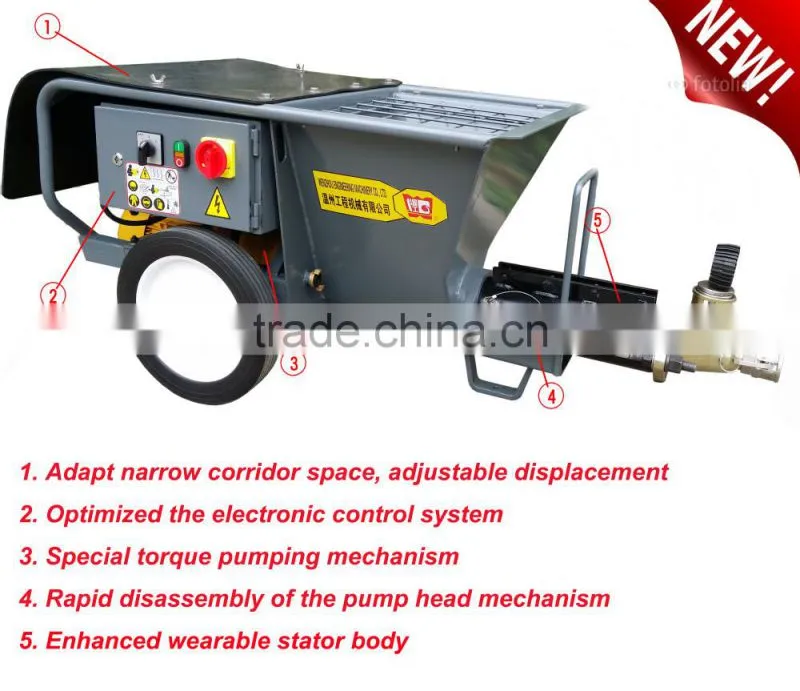 JP70-P wall plastering machine used widely in Kuwait, malaysia, China
