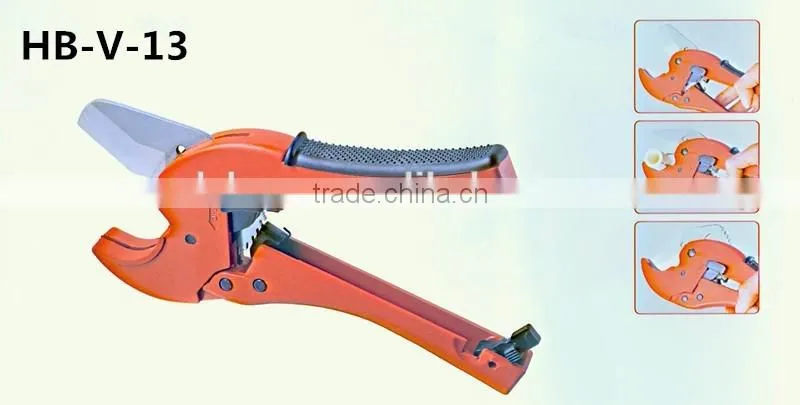 hot sale Comfortable rubber handle with aluminum alloy PVC pipe scissors