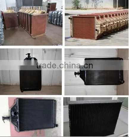 Brazed copper brass radiator core, heat exchager systerm for engine