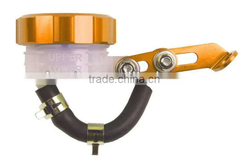 High Performance CNC Motorcycle Brake Tank Reservoir for Honda Yamaha Suzuki Kawasaki Aprilia BMW Ducati KTM Yellow