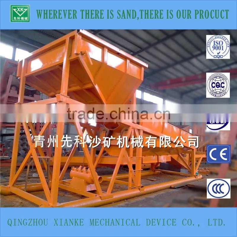 Portable gold separating machine