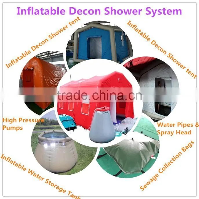 Long serve life inflatable military army medical tent, inflatable field hospital tent
