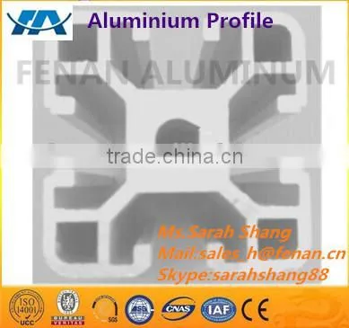 Clear anodised 6063 aluminum ladder rungs extrusion profile