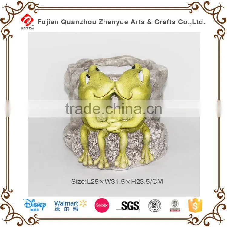 Resin garden flower pot for garden decor