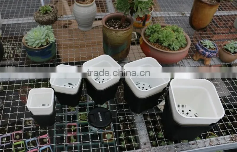Plastic Colorful More Thickness Square Flower Pot