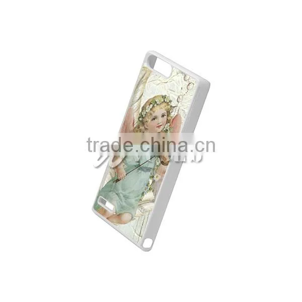 Wholesale White 2D 5 Inch Sublimation Hard Plastic Mobile Phone Cover For Huawei Ascend P7