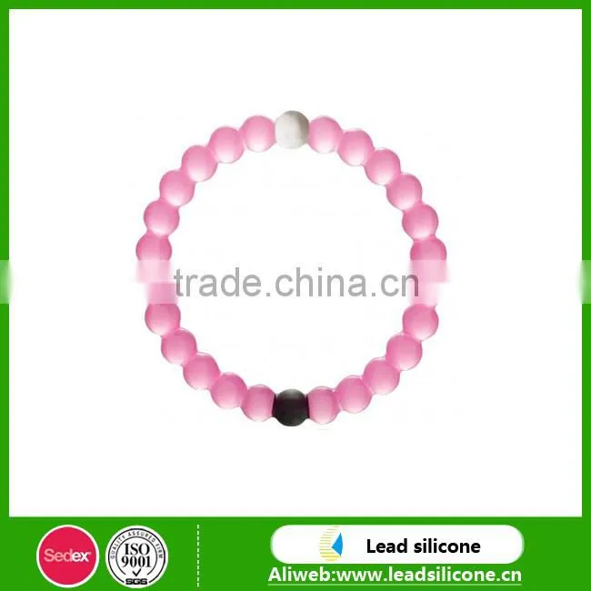 Female favorite fashion jewelry silicone spiky bead bracelets