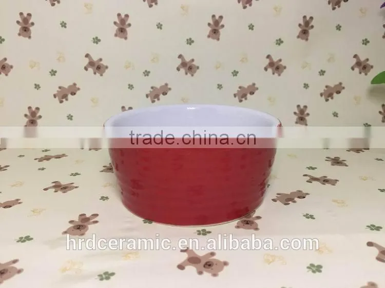 Stocked Nice colorful porcelain round ceramic soup bowl