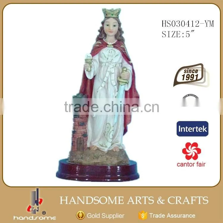 5 Inch Resin Catholic Religious Saint Barbara Statues