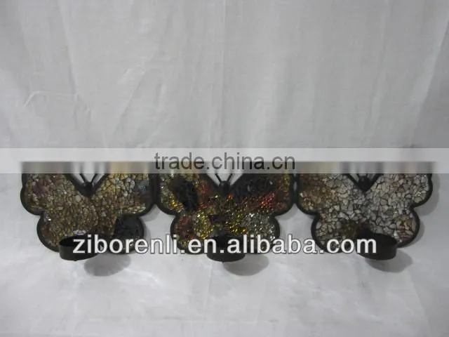 China Silver Guitar Mirrored Glass Mosaic Art Mosaic
