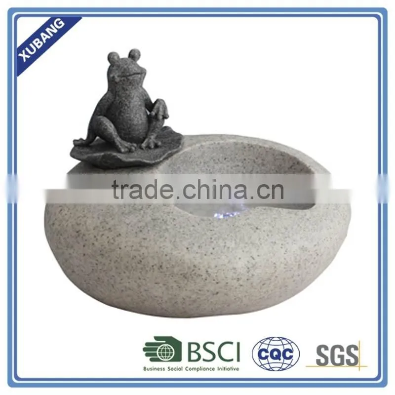 Park outdoor water fountain decoration frog water flow fountain home decor