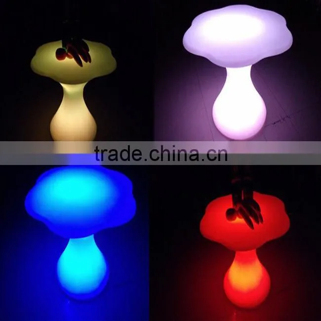 L shaped LED table, illuminated led table with color changing