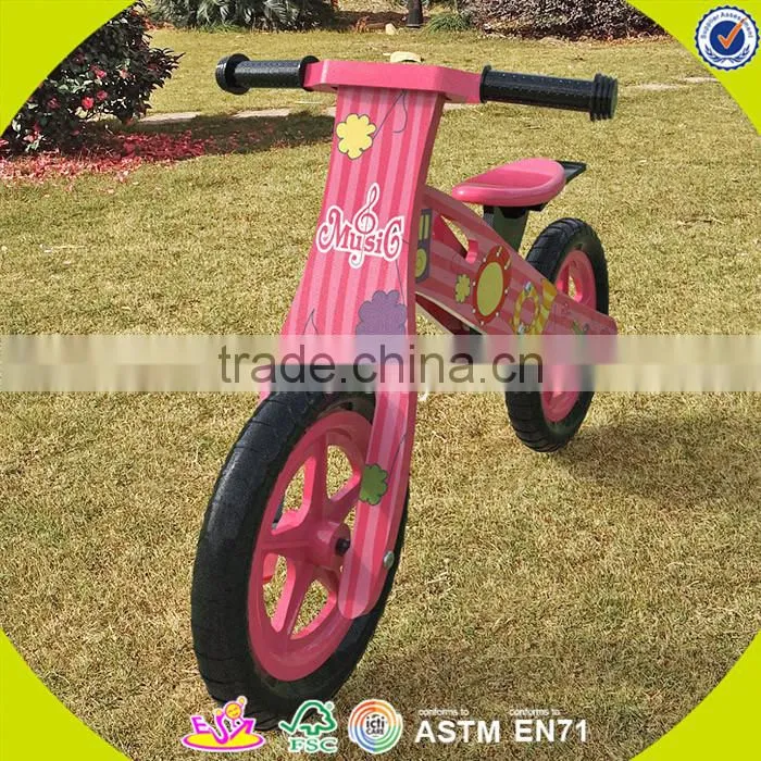 Wholesale top sale wooden baby balance bike new fashion baby balance bike useful bike with no pedal W16C030